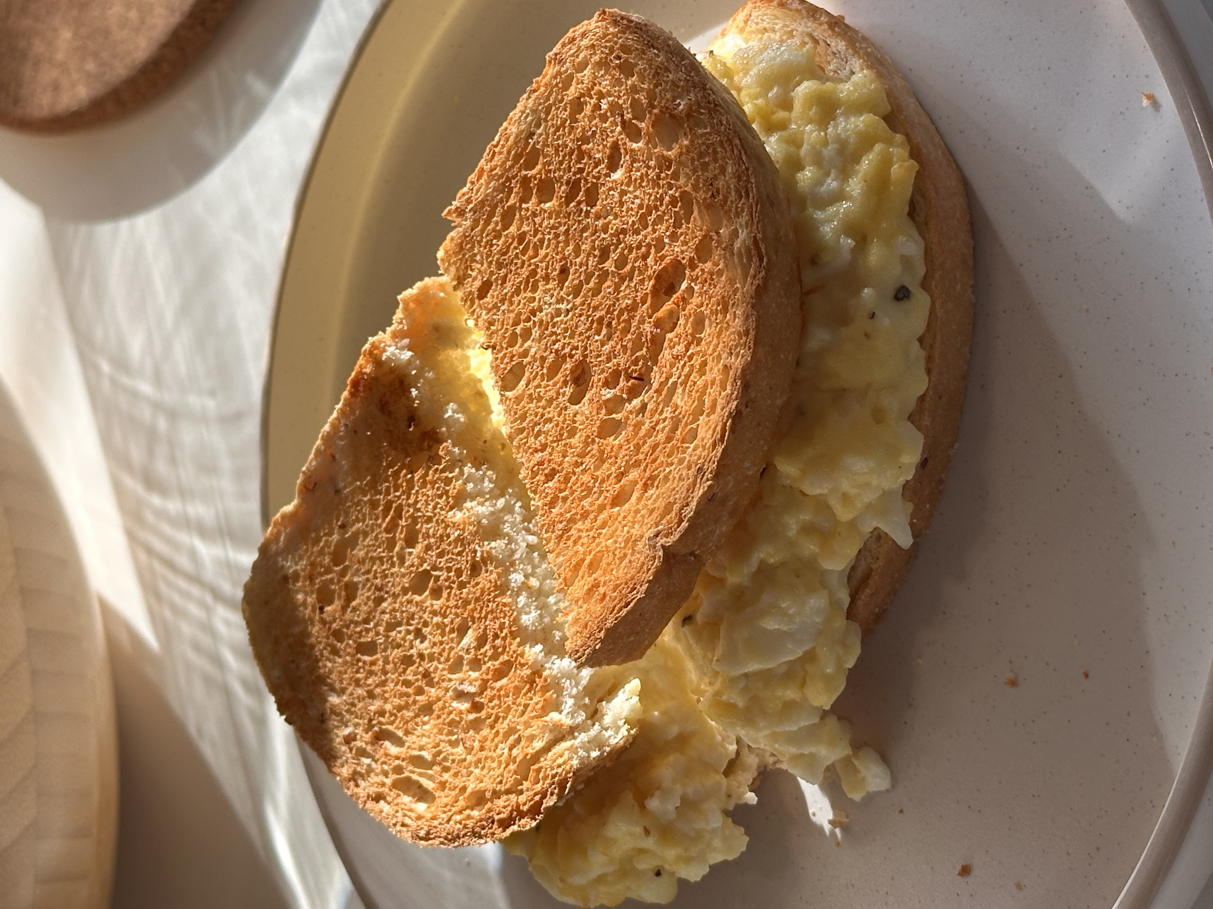 Cheesy Egg Toasts