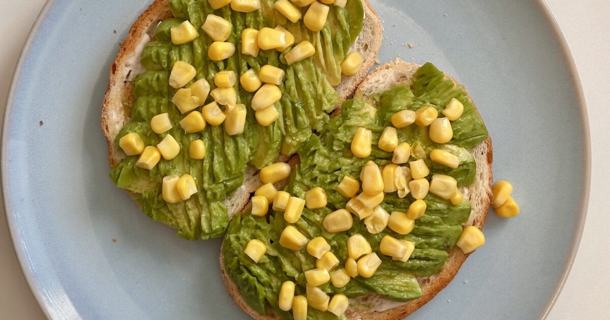 Avocado Corn Toast