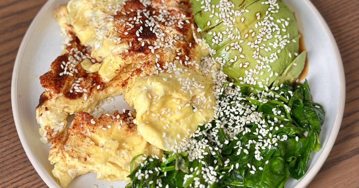 Avocado Spinach Eggs