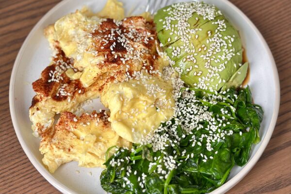 Avocado Spinach Eggs