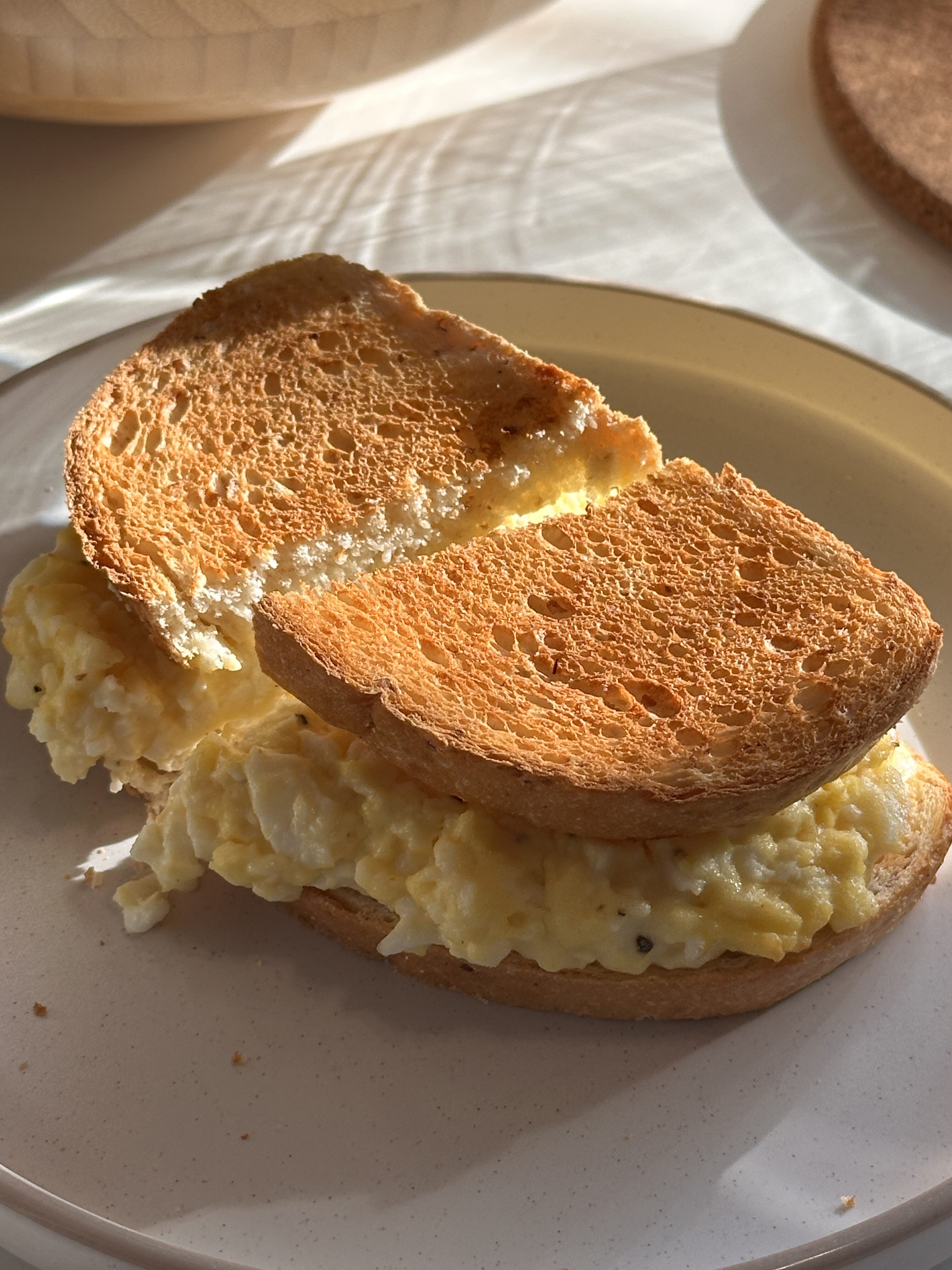 Cheesy Egg Toasts