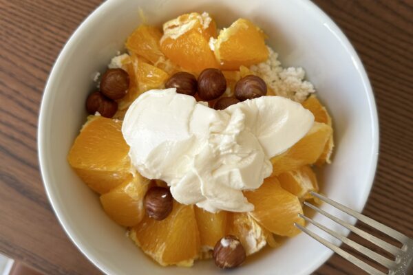 Cottage Cheese Bowl with Honey and Hazelnuts