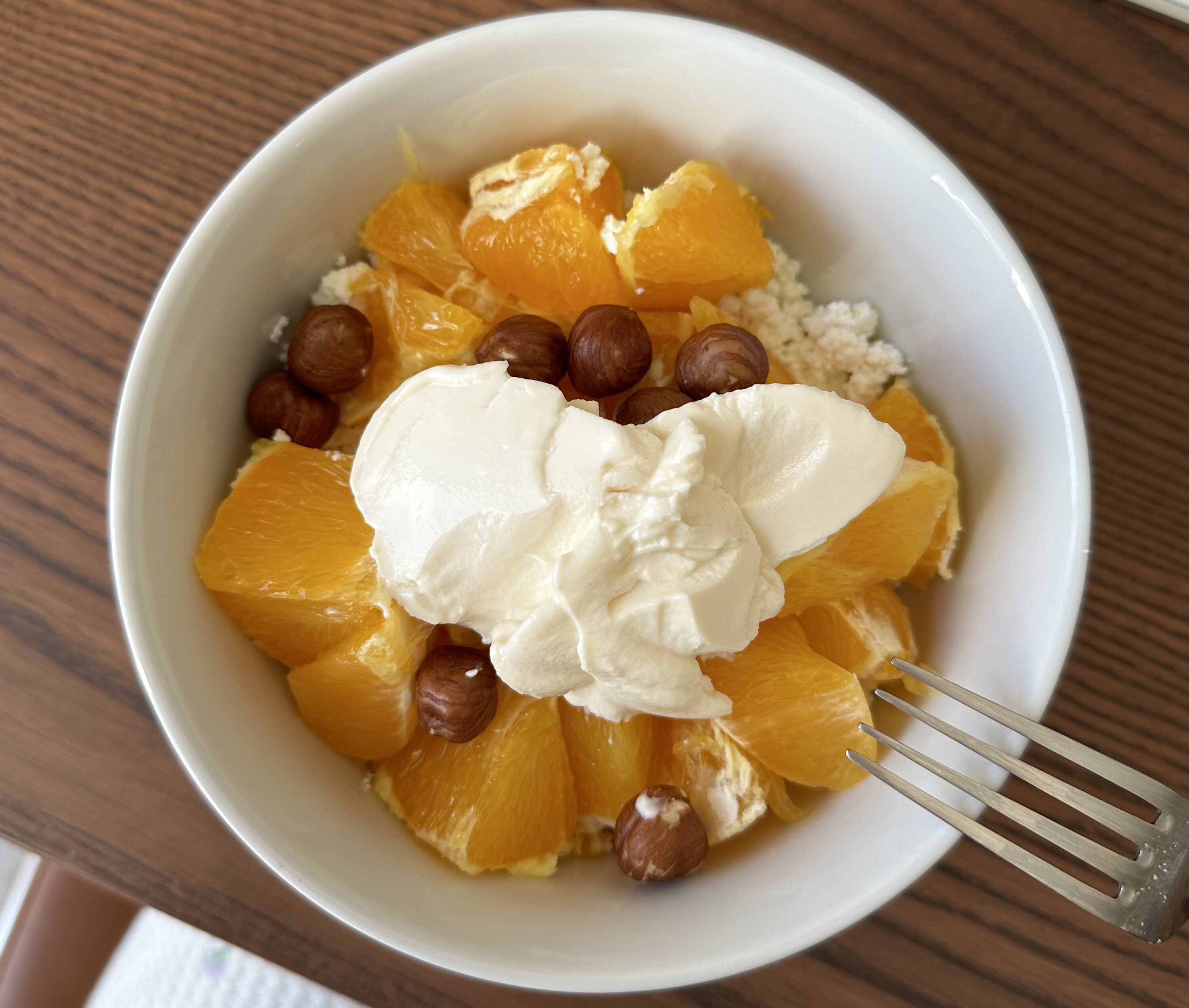 Cottage Cheese Bowl with Honey and Hazelnuts