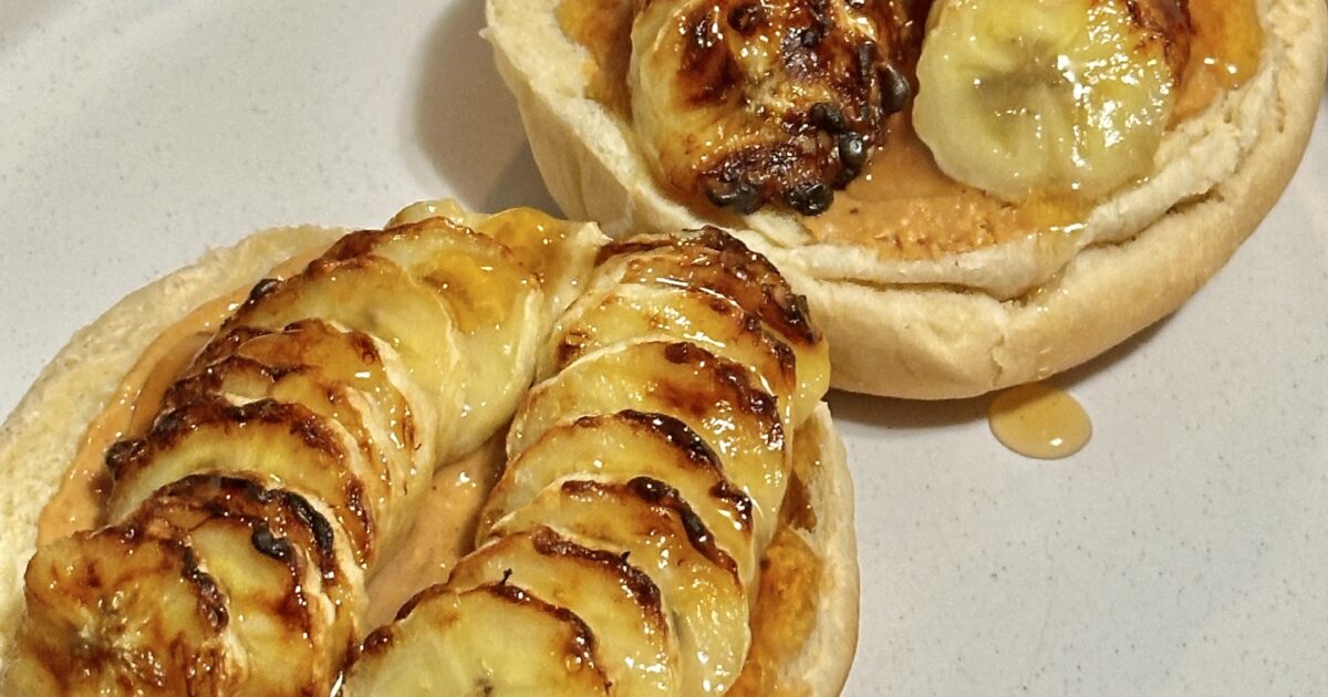 Grilled Banana Peanut Butter Sandwich