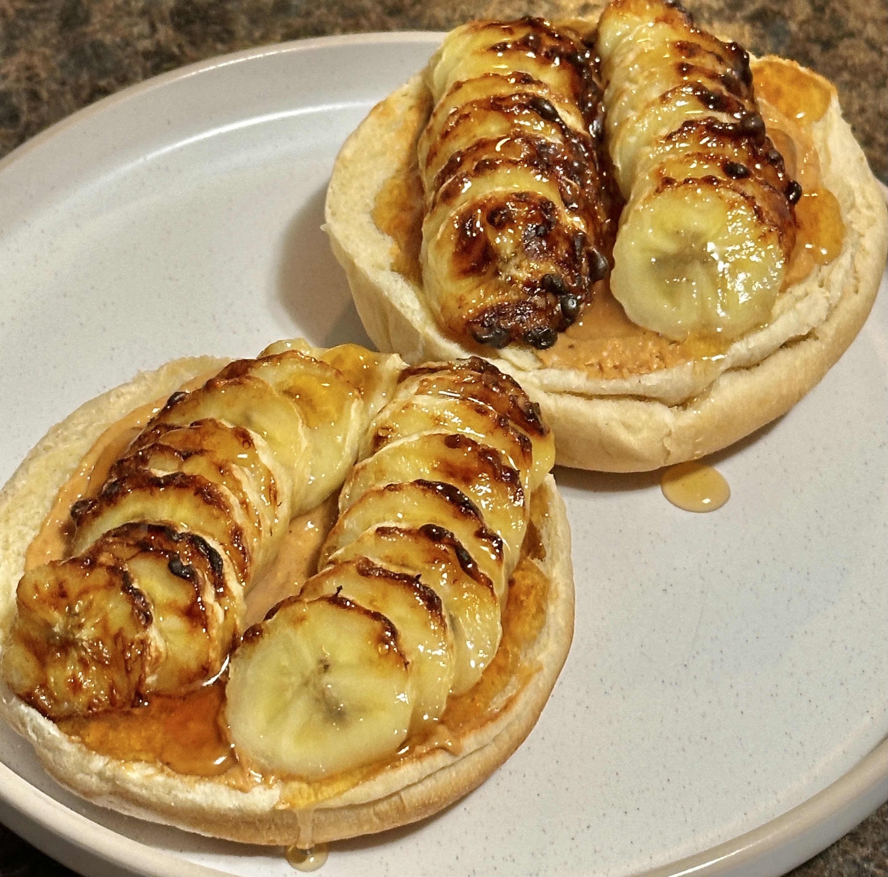 Grilled Banana Peanut Butter Sandwich