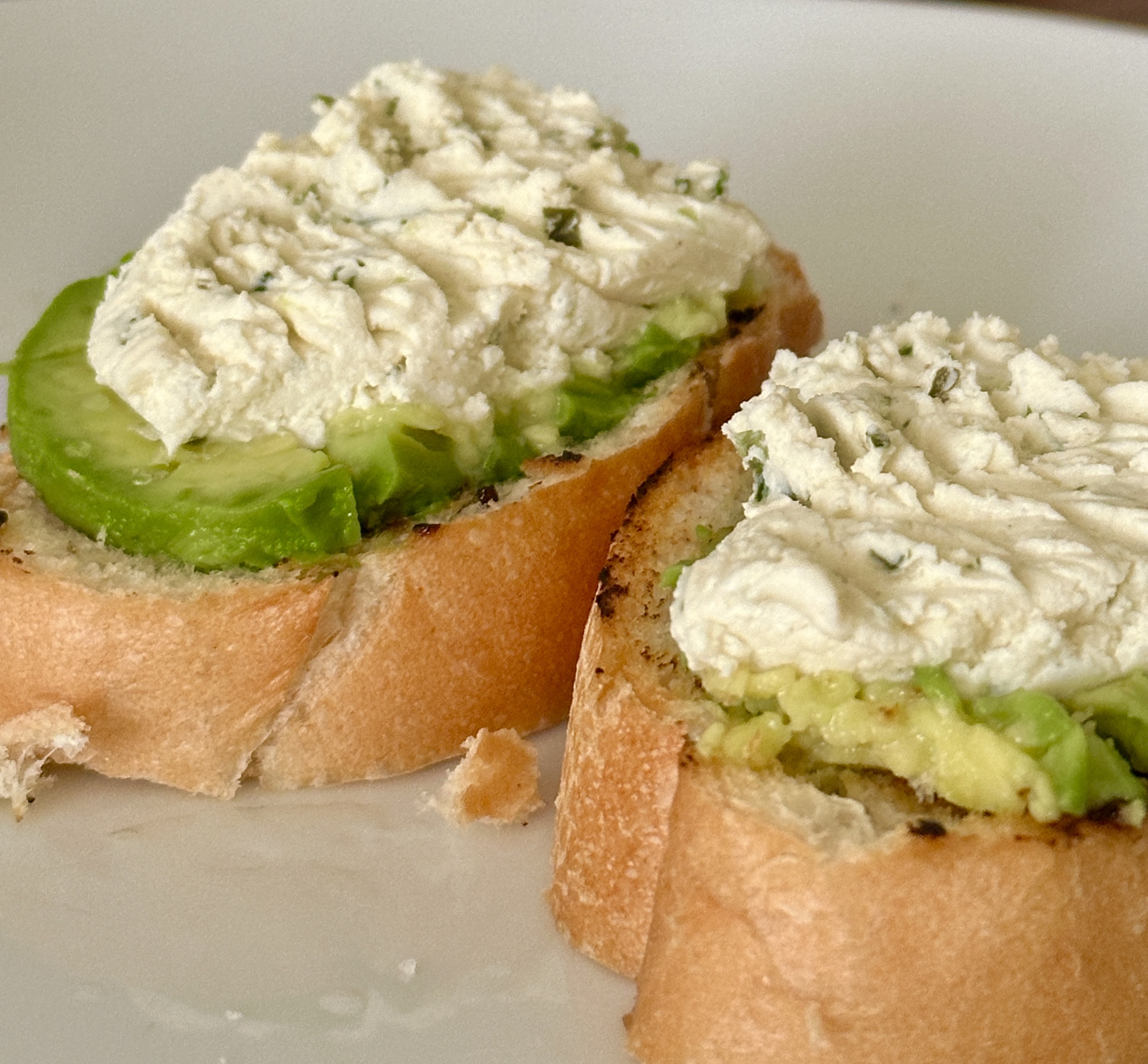 Spicy Avocado Cream Cheese Toast