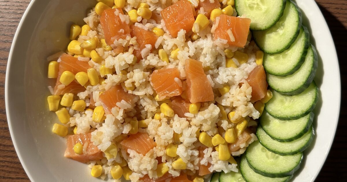 Spicy Honey Salmon Bowl