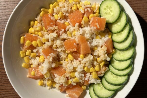 Spicy Honey Salmon Bowl