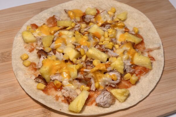 Hawaiian Tortilla Pizza