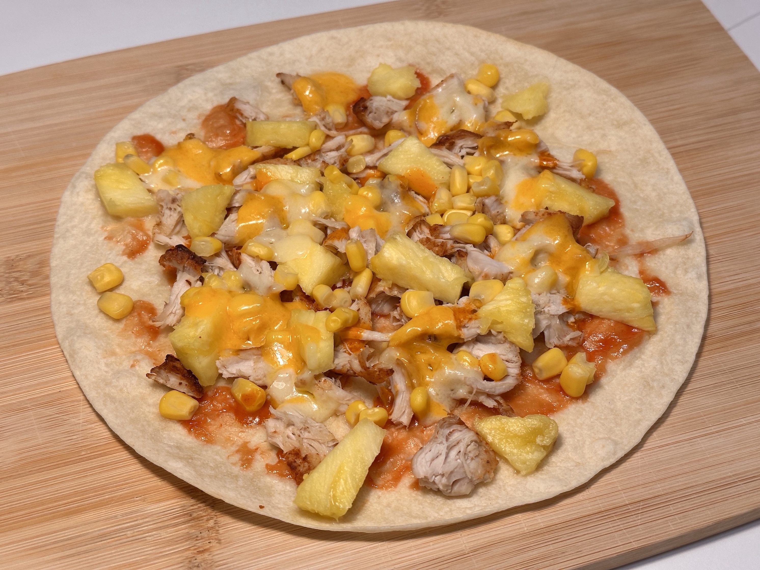 Hawaiian Tortilla Pizza