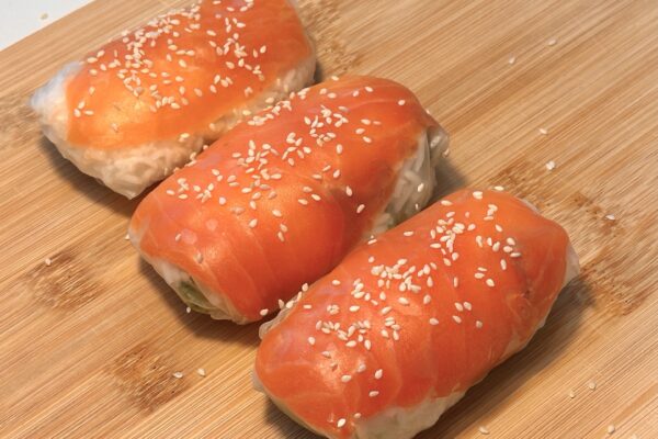 Salmon Rice Paper Rolls