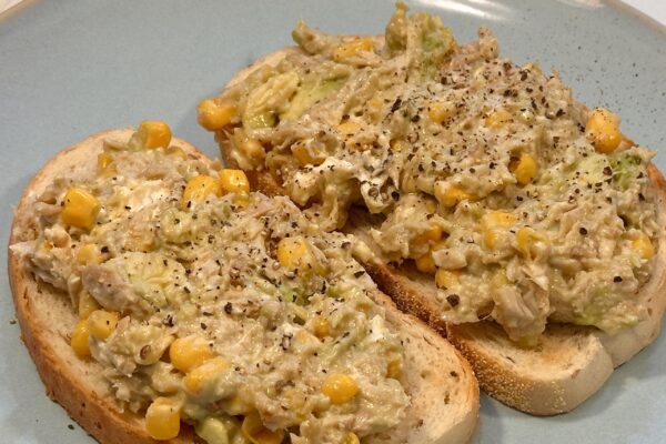 Tuna Melt Open Toast with Avocado