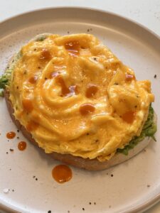 Avocado Scrambled Egg Toast