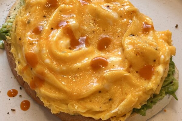 Avocado Scrambled Egg Toast