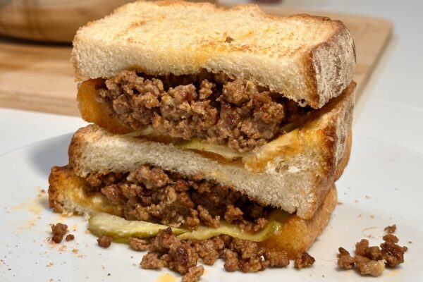 Cheesy Ground Beef Sandwich