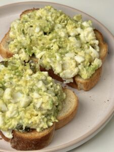 Pickle Egg Salad Toast