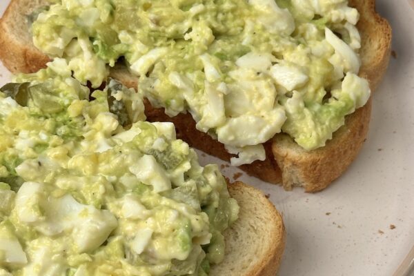 Pickle Egg Salad Toast