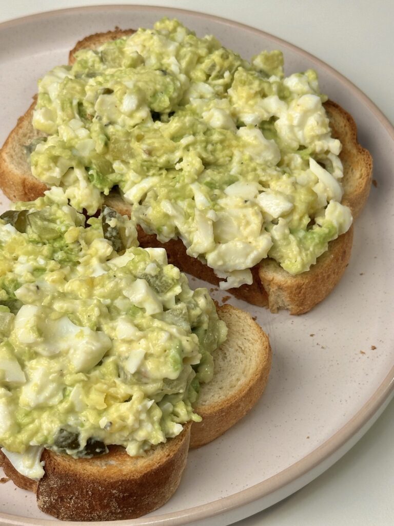 Pickle Egg Salad Toast